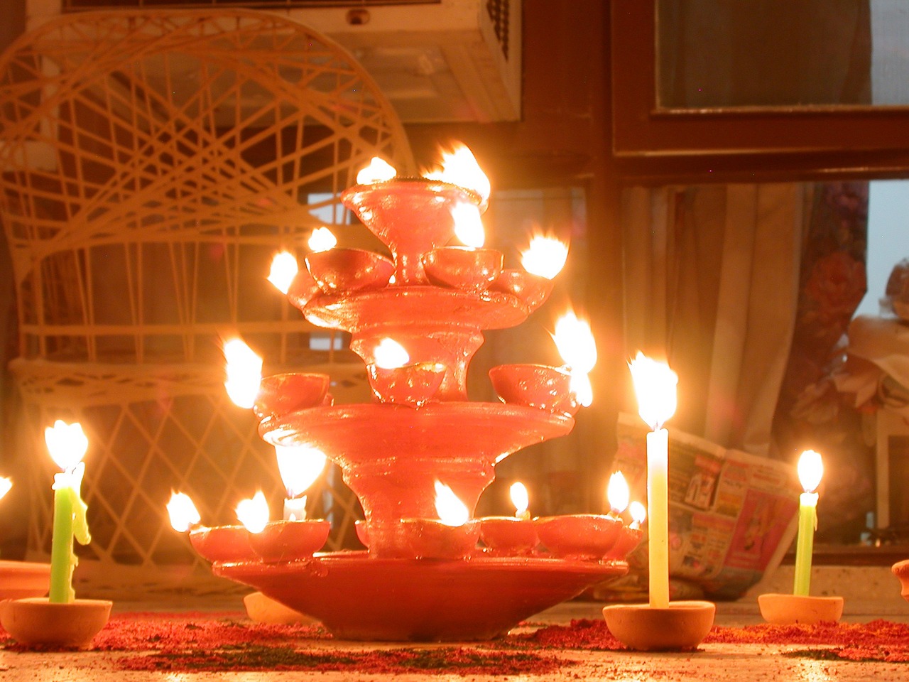 lights diwali festival free photo