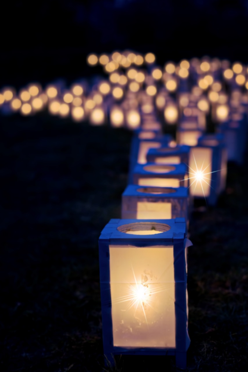 lights christmas luminaries night free photo