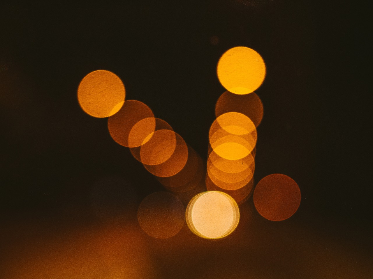 lights blurry abstract free photo