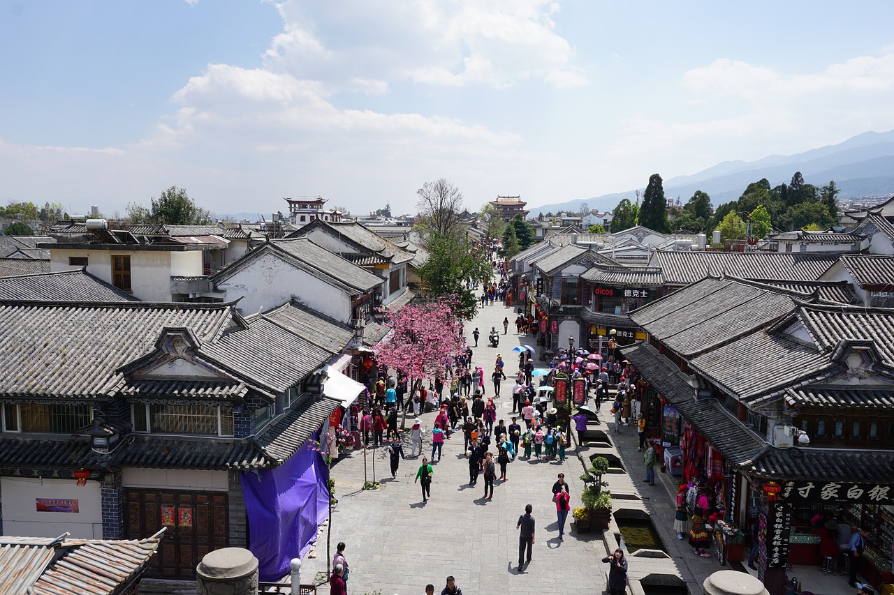 lijiang old town street free photo