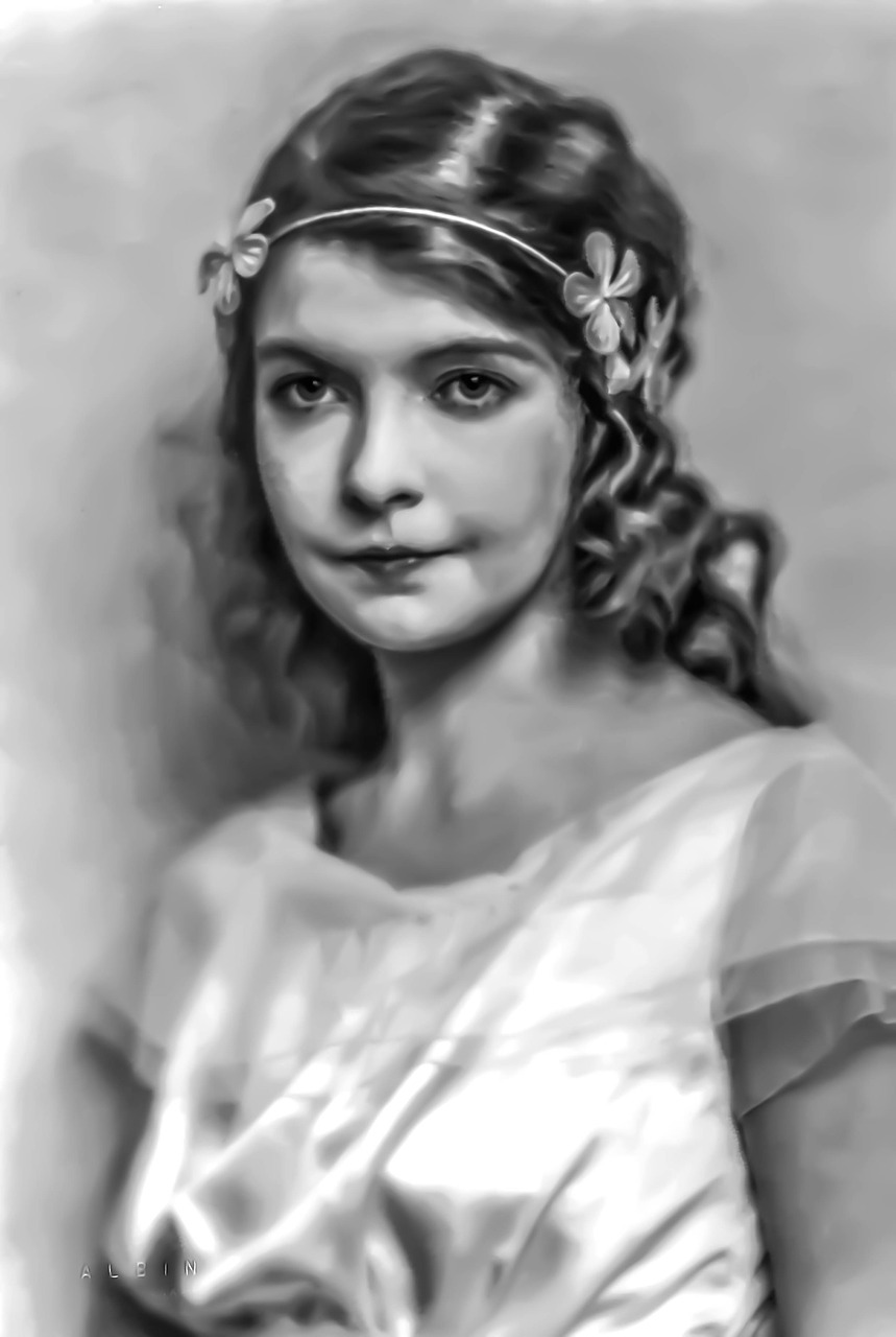 lillian gish - female portrait stage free photo