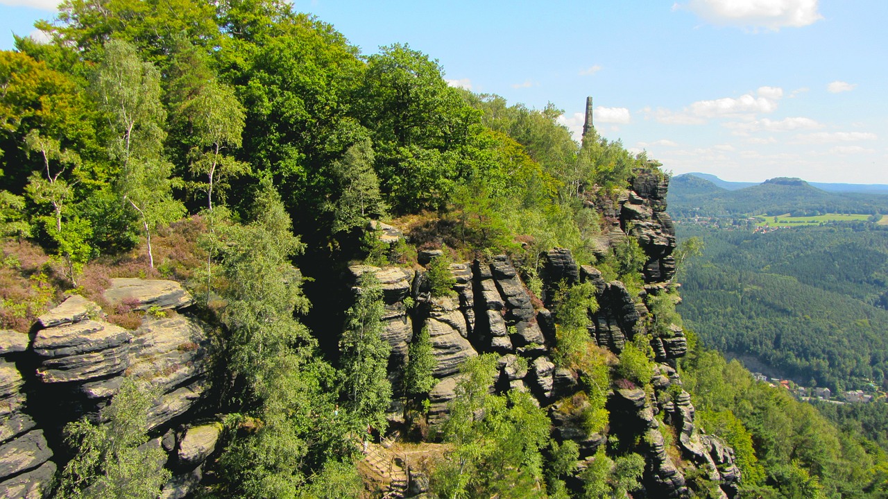 lily stone saxon switzerland sandstone mountain free photo