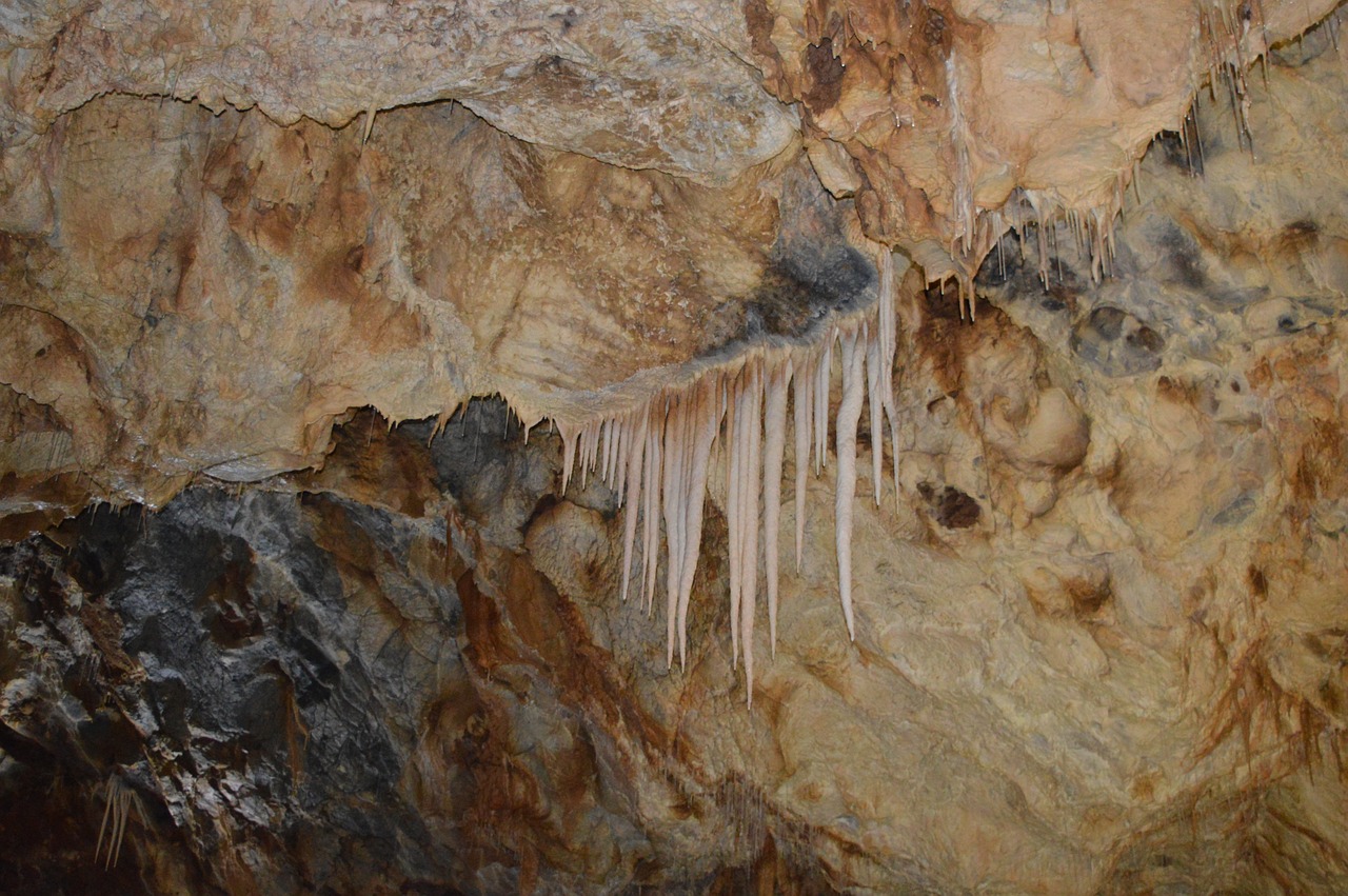 limestone stalactite cave free photo