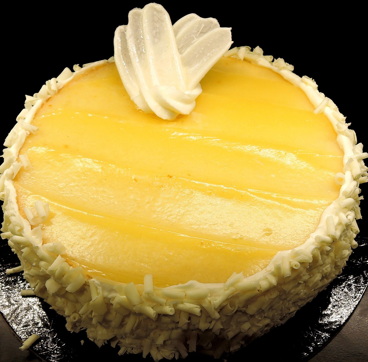 limoncello cake lemon pudding sweet free photo