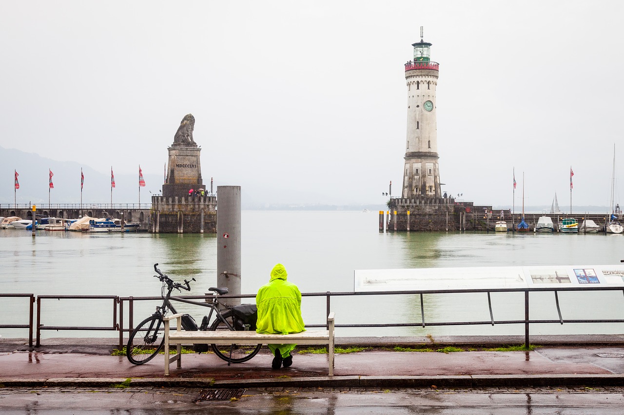 lindau lake constance harbour entrance free photo