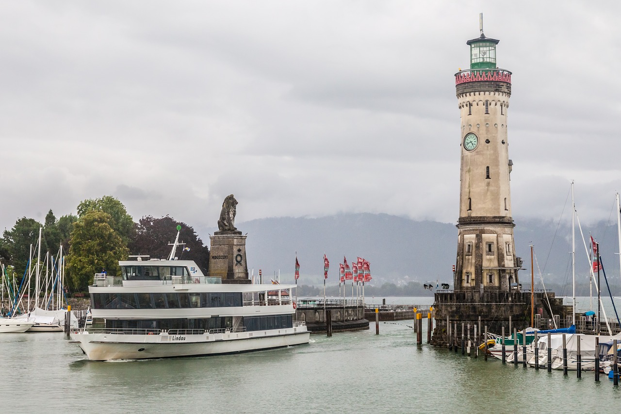 lindau lake constance ship free photo