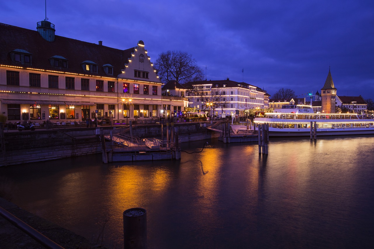 lindau lake constance port free photo