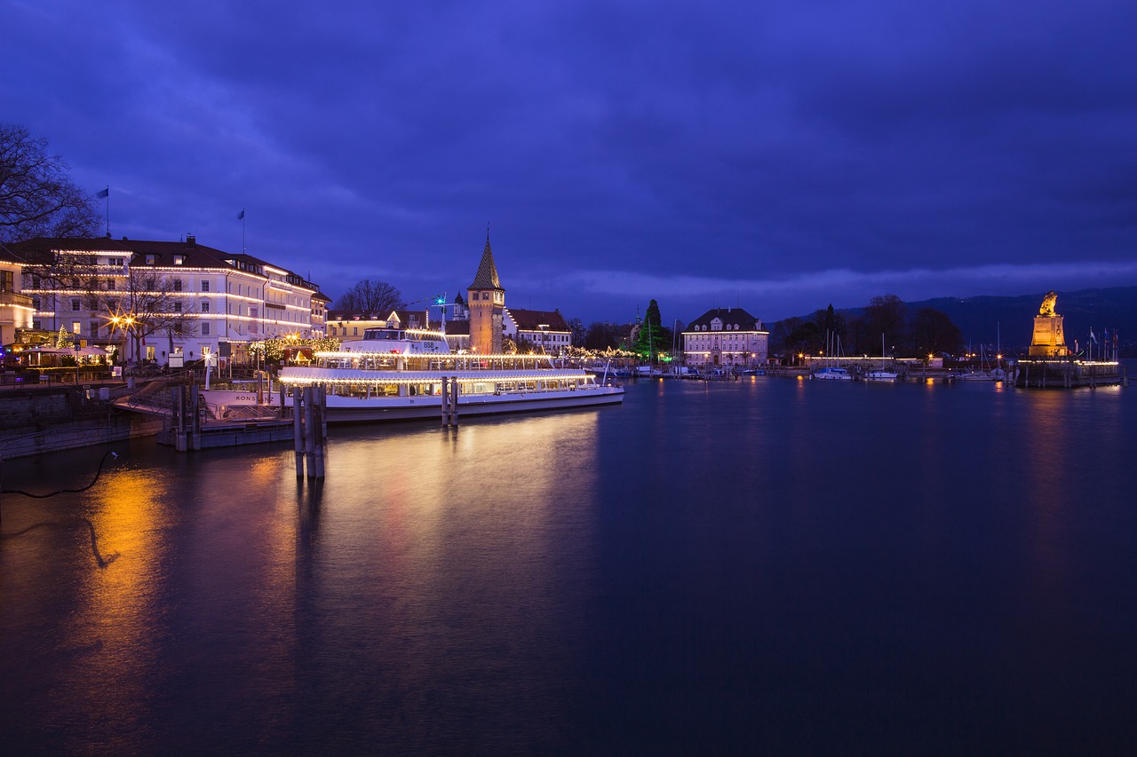 lindau lake constance port free photo