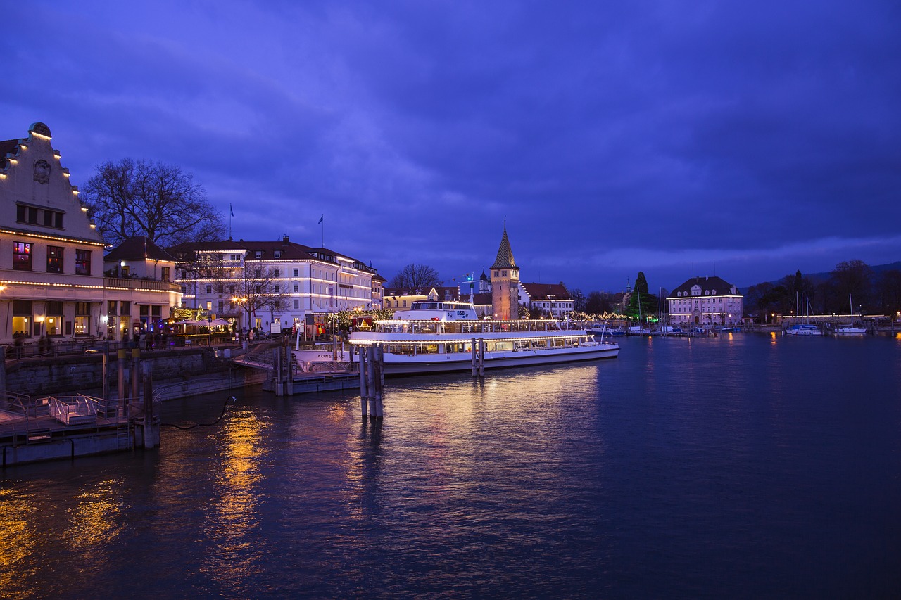 lindau lake constance port free photo