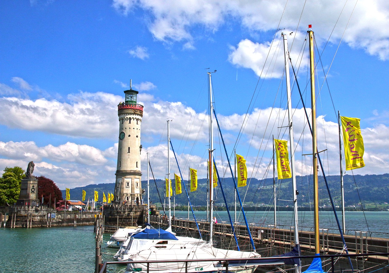 lindau lake constance port free photo