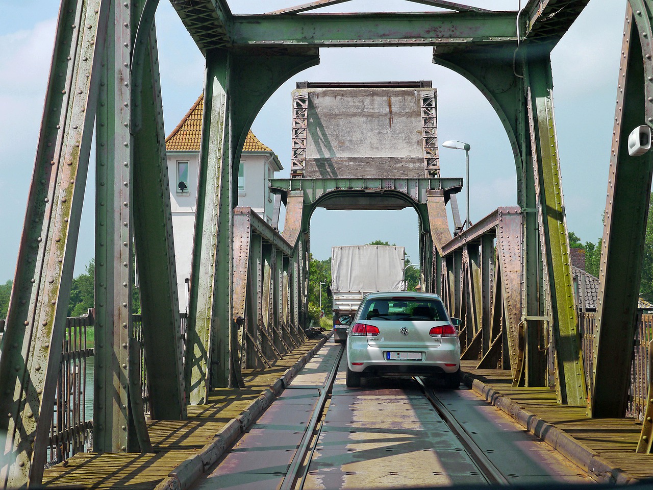 lindaunis bridge  schlei  crossing free photo