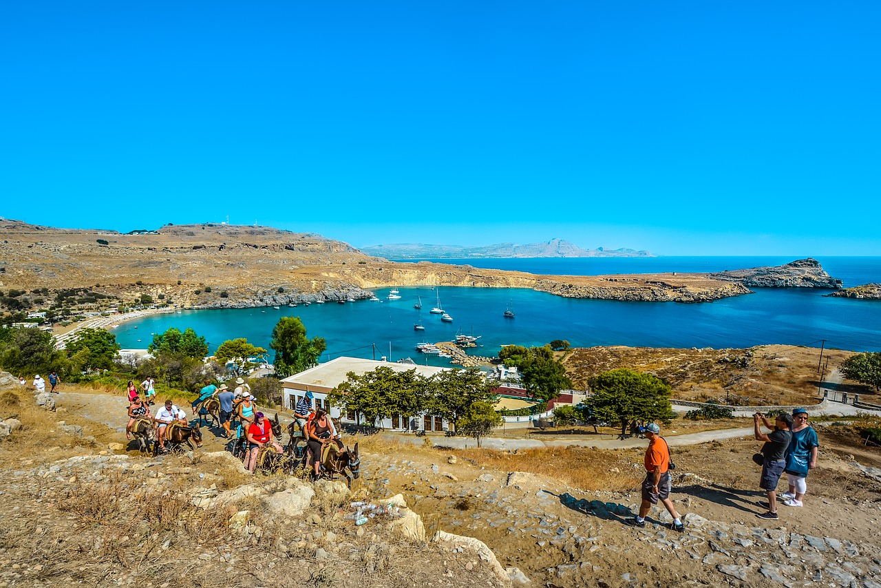 lindos greece rhodes free photo