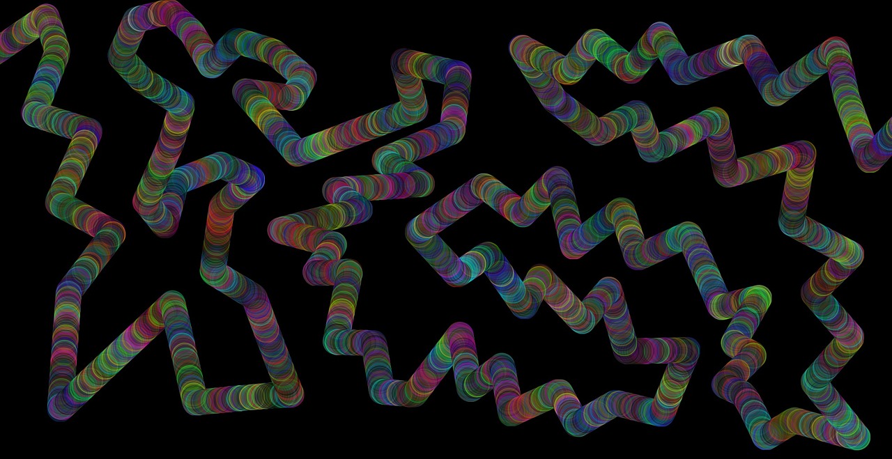 line snake colorful free photo