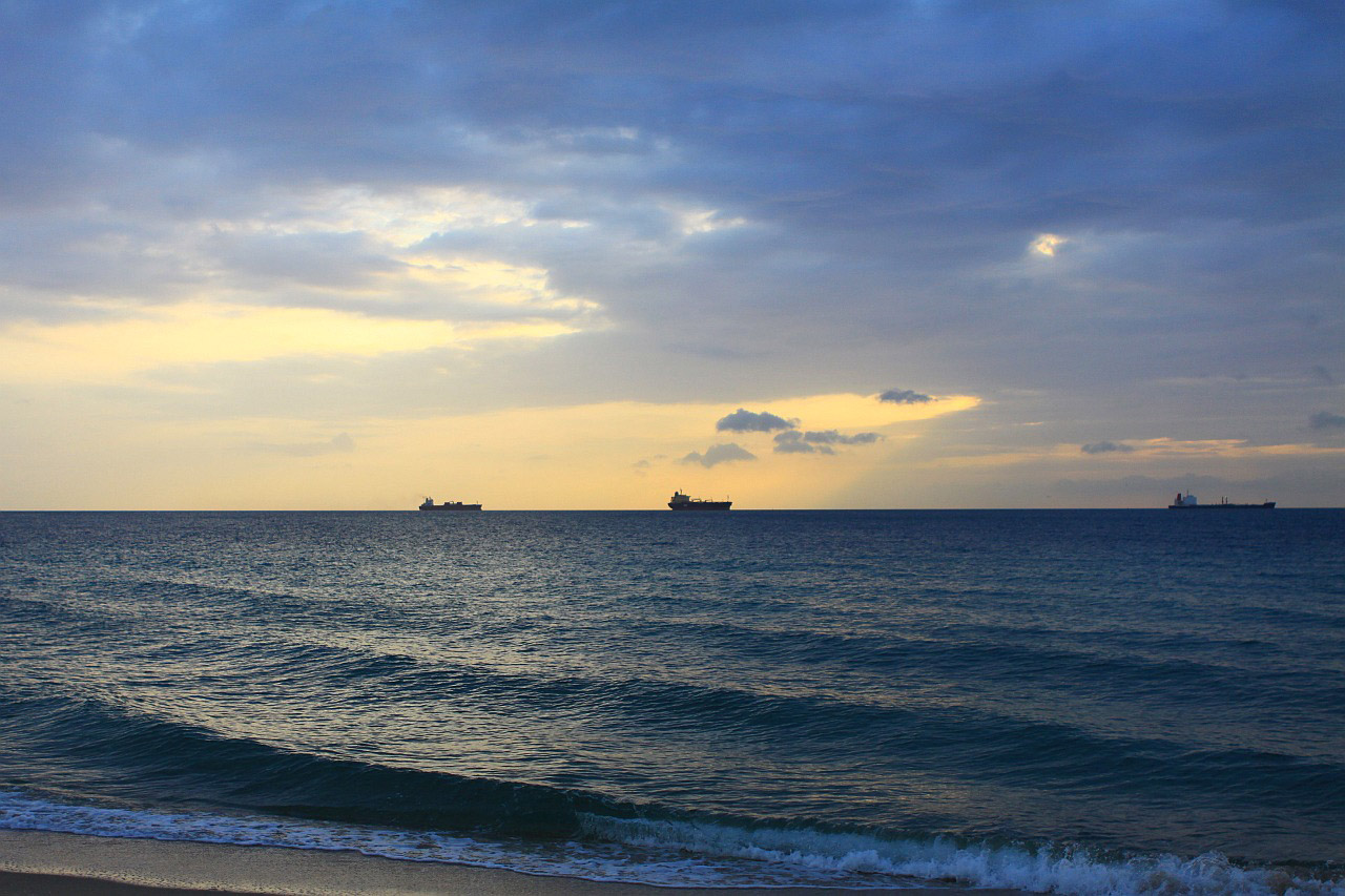 ocean sky clouds free photo