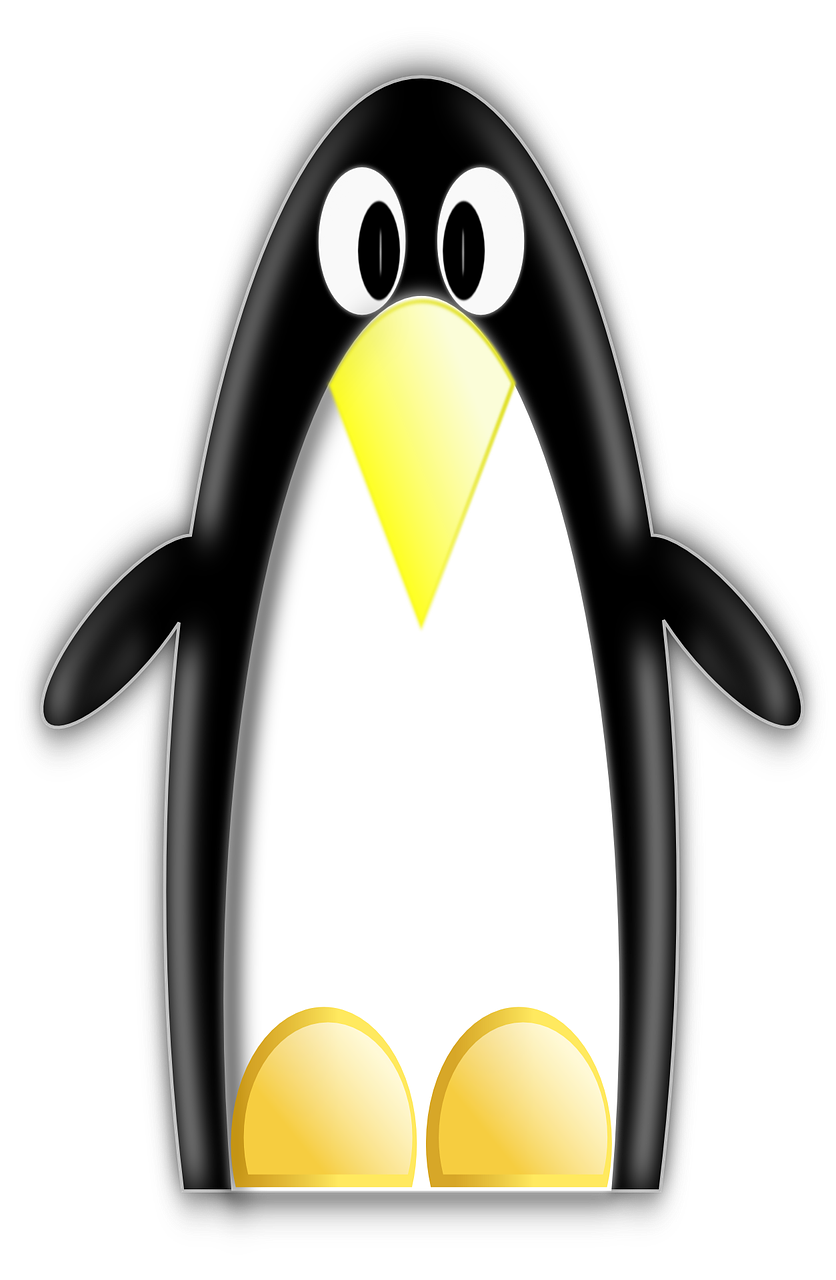 linux penguin black free photo