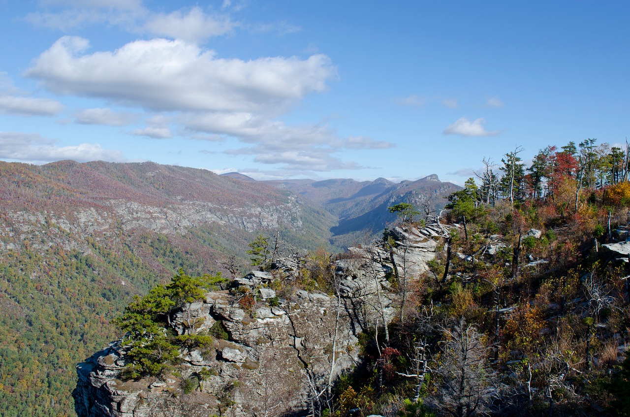 linville gorge canyon rocks free photo