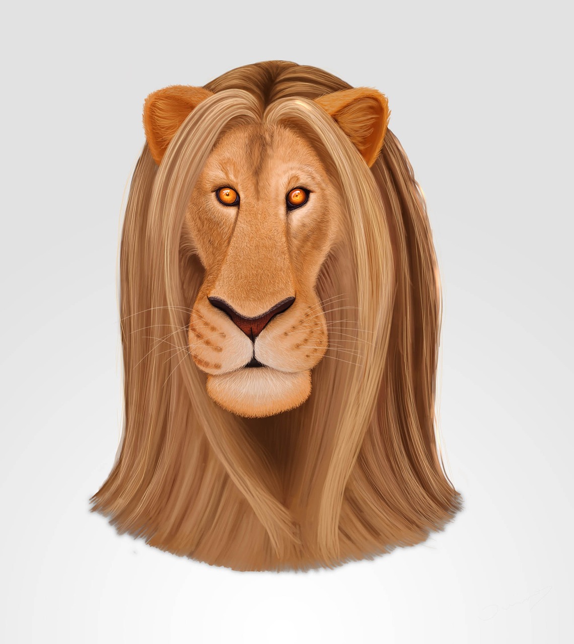 lion drawing illustration free photo