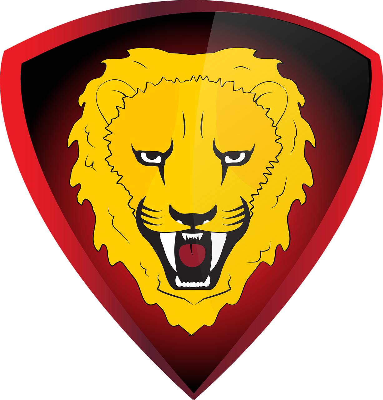 lion logo shield free photo