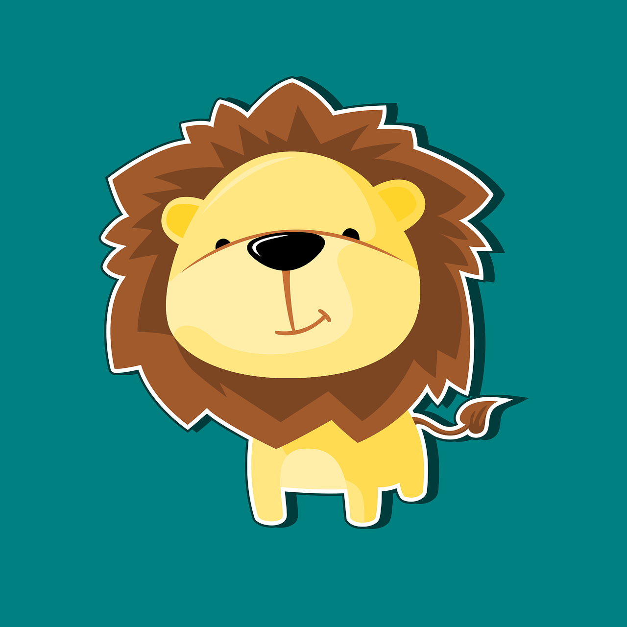 lion mascot character free photo