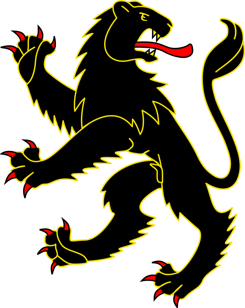 lion black gold free photo