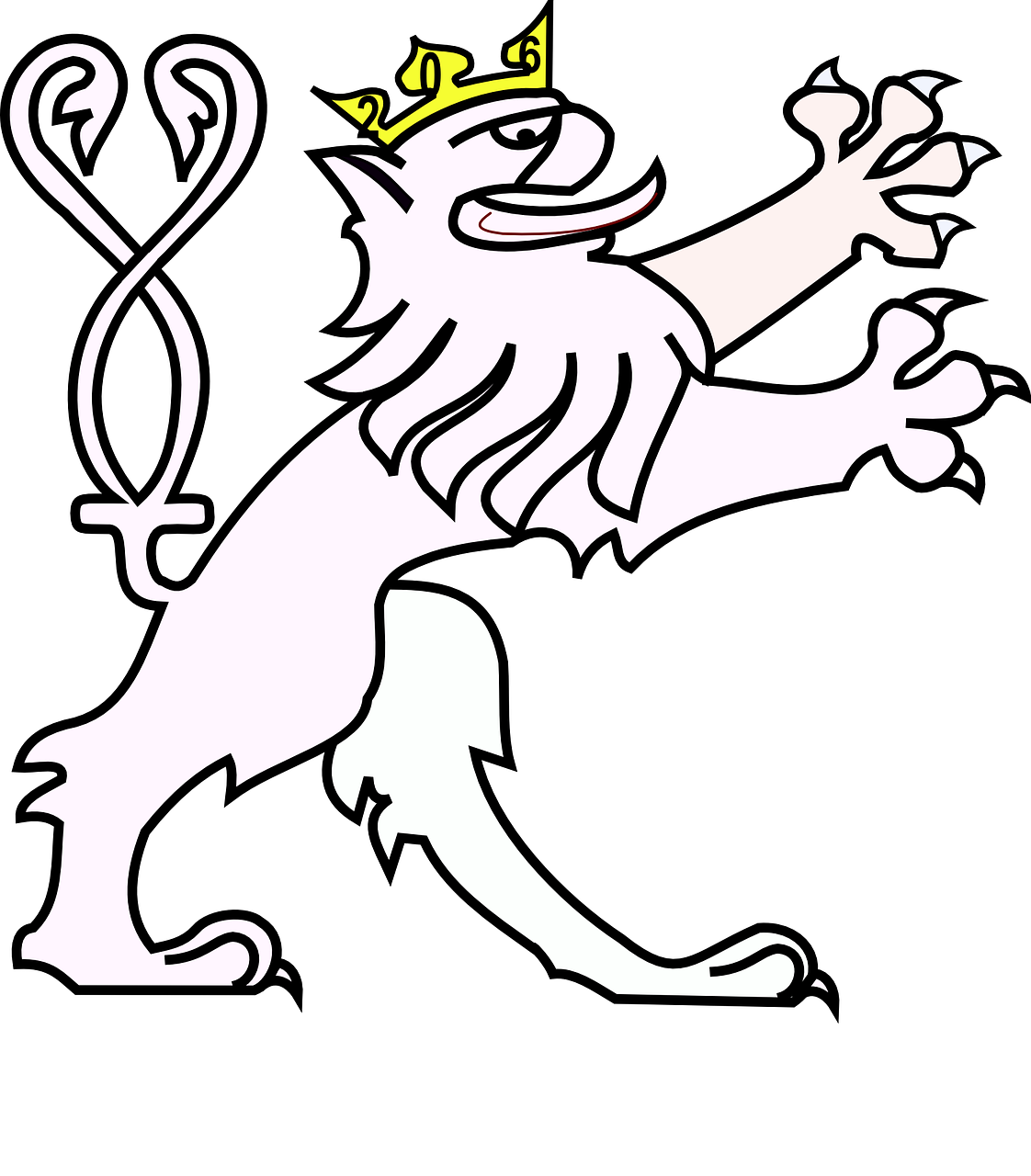 lion coat of arms crown free photo