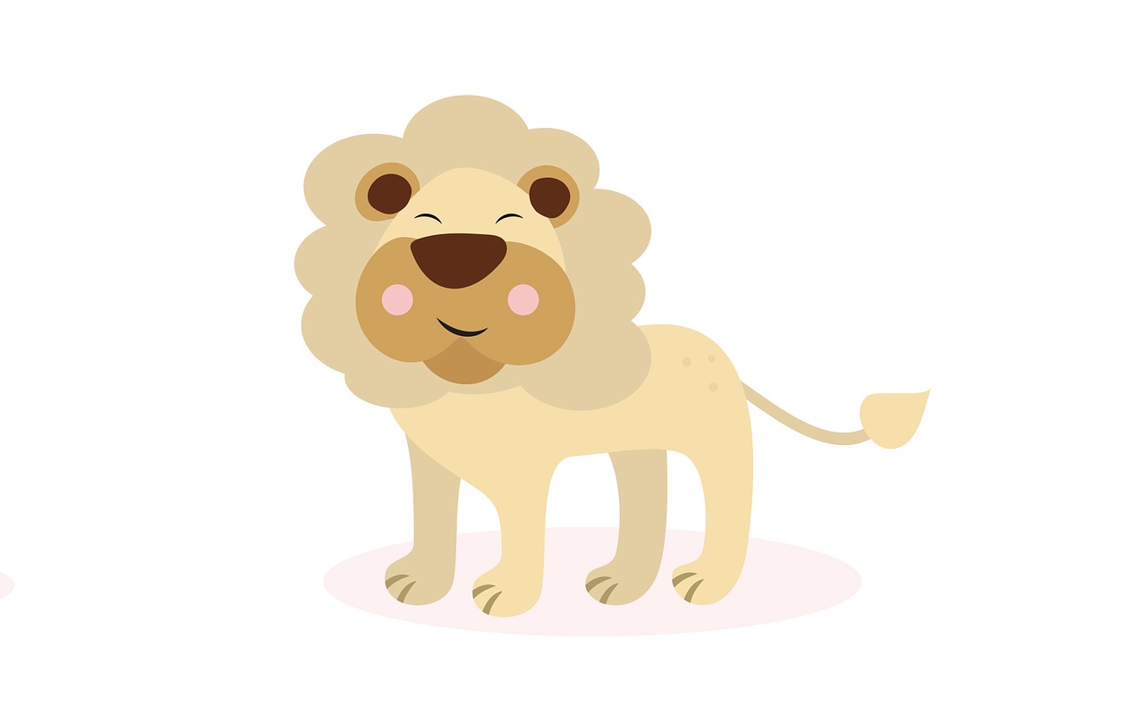 lion  cute  sketch free photo