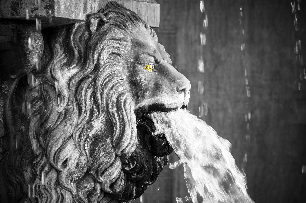 lion  lion head  gargoyle free photo