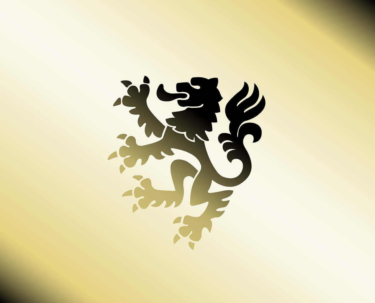 lion heraldry gold free photo