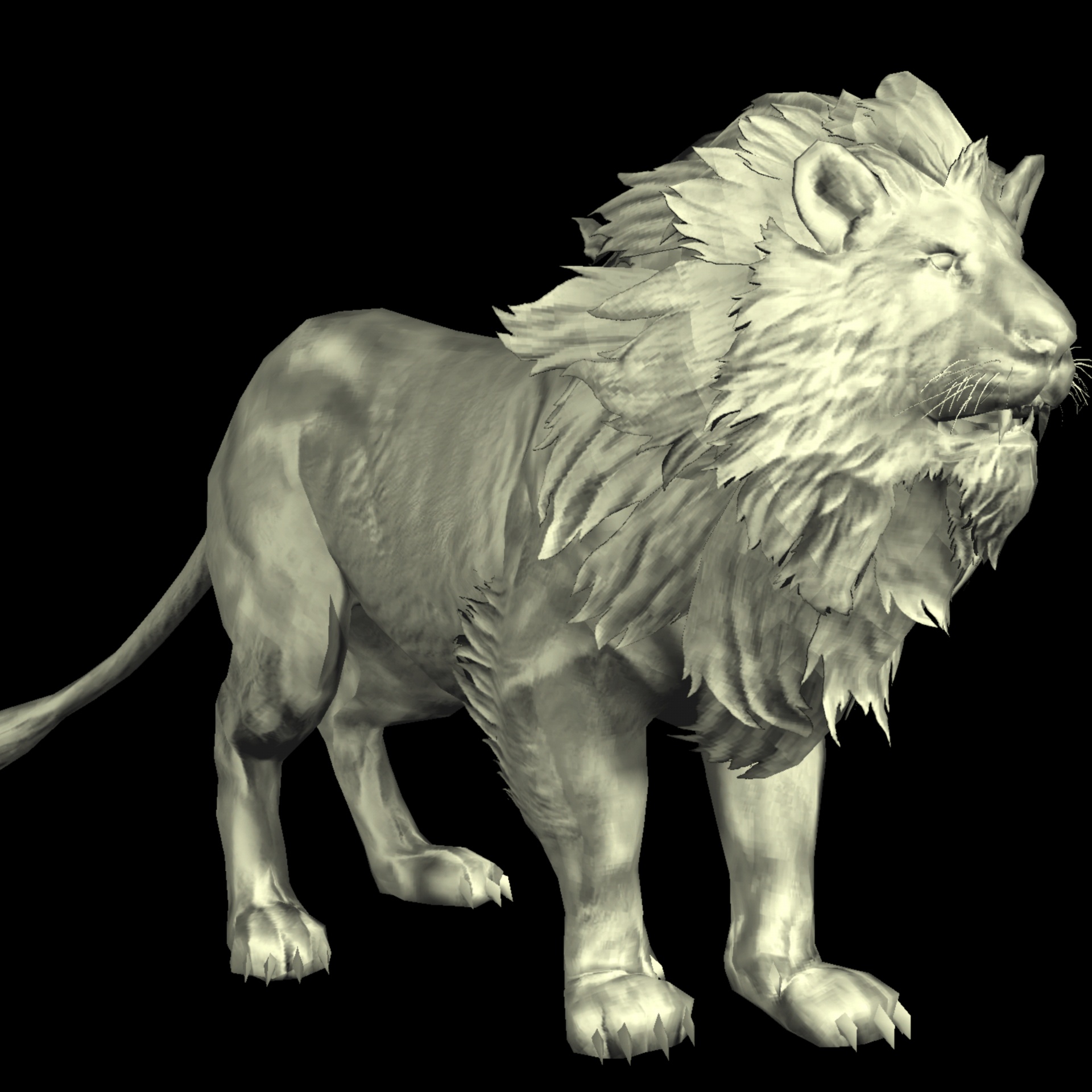 lion 3d drawing free photo