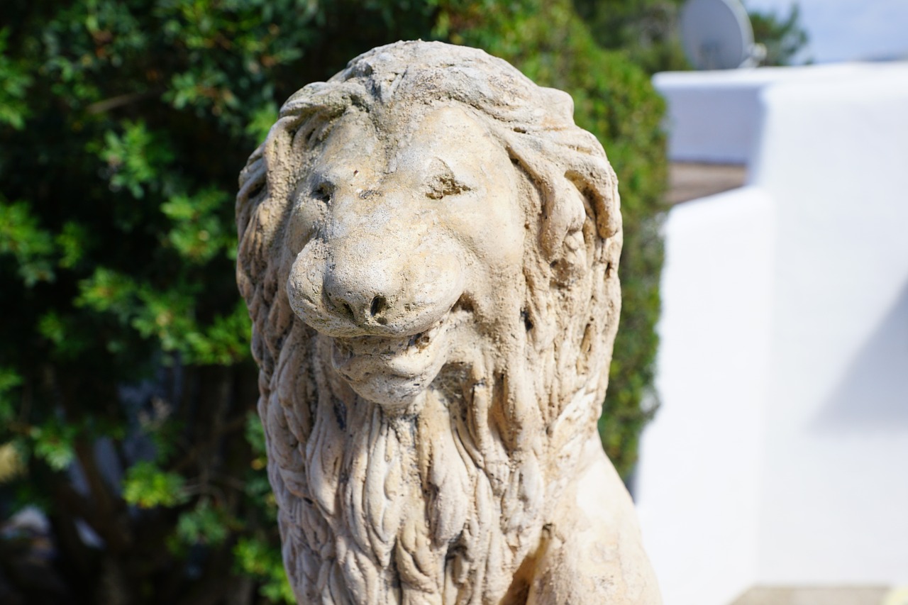 lion animal statue free photo