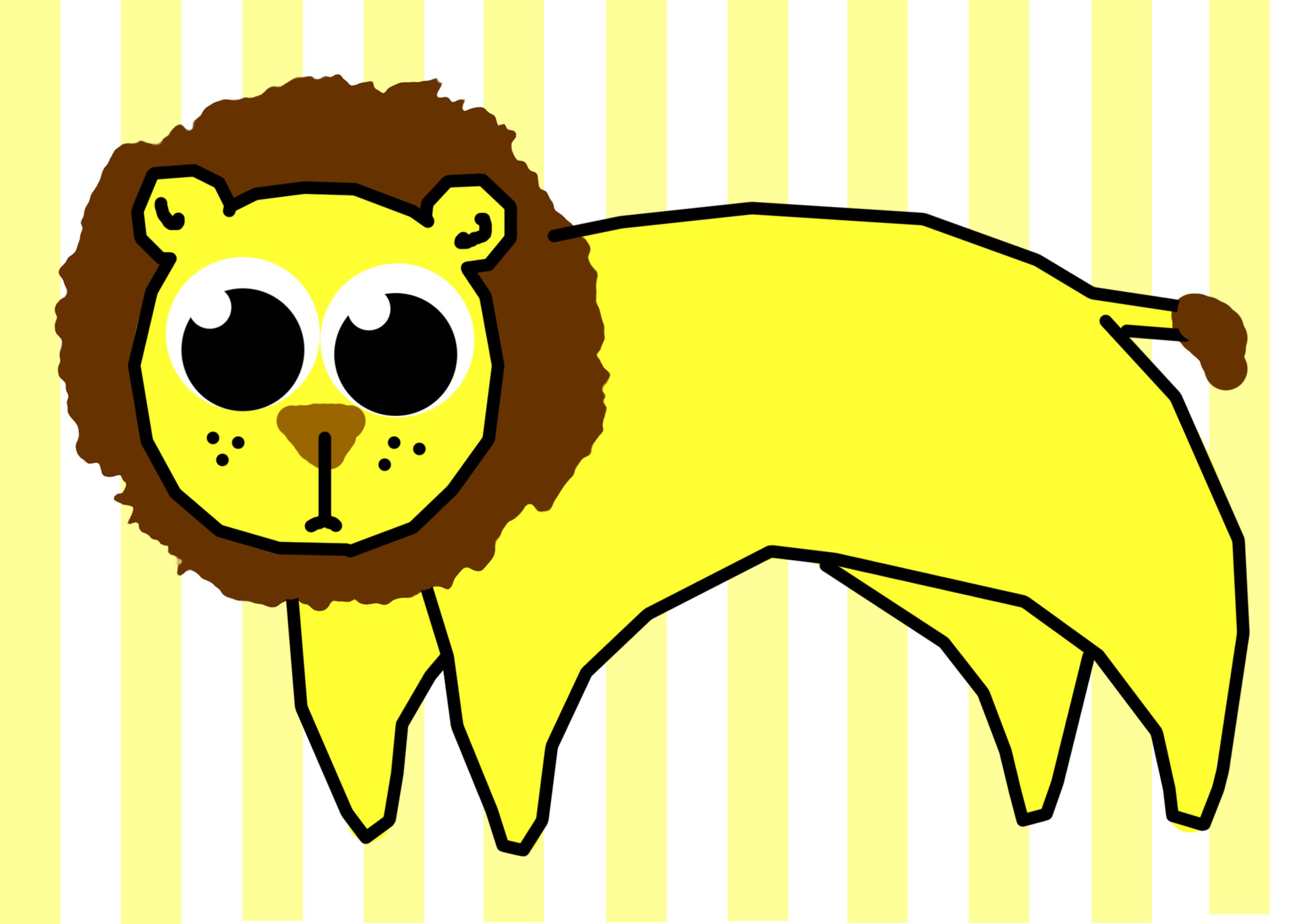 lion zoo yellow free photo