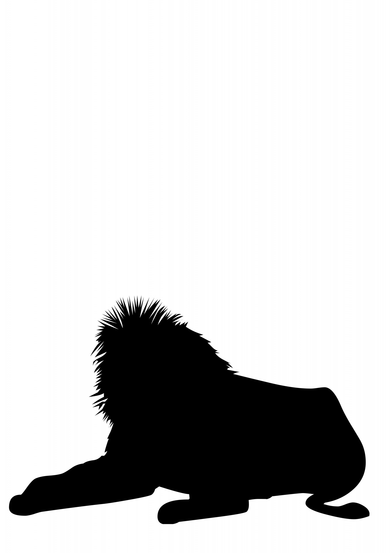 lion white graphic free photo