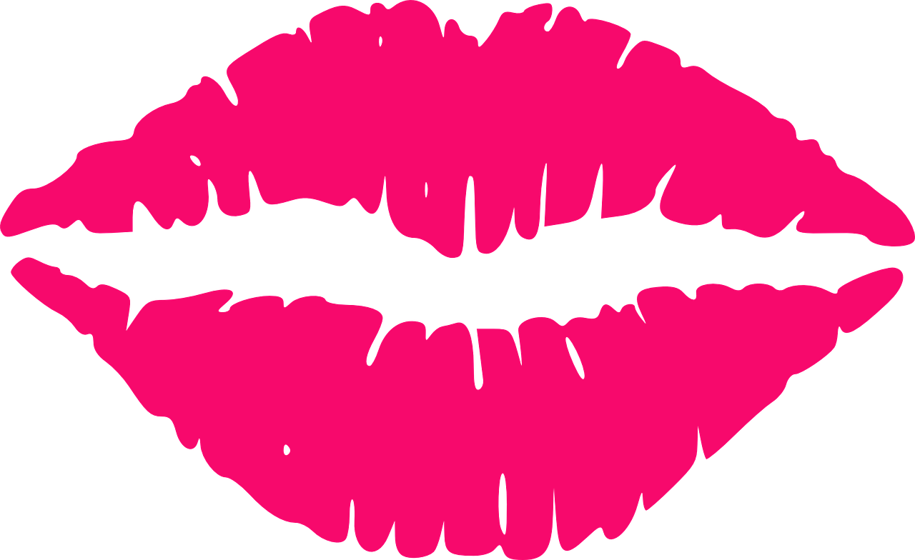 lips kiss print free photo