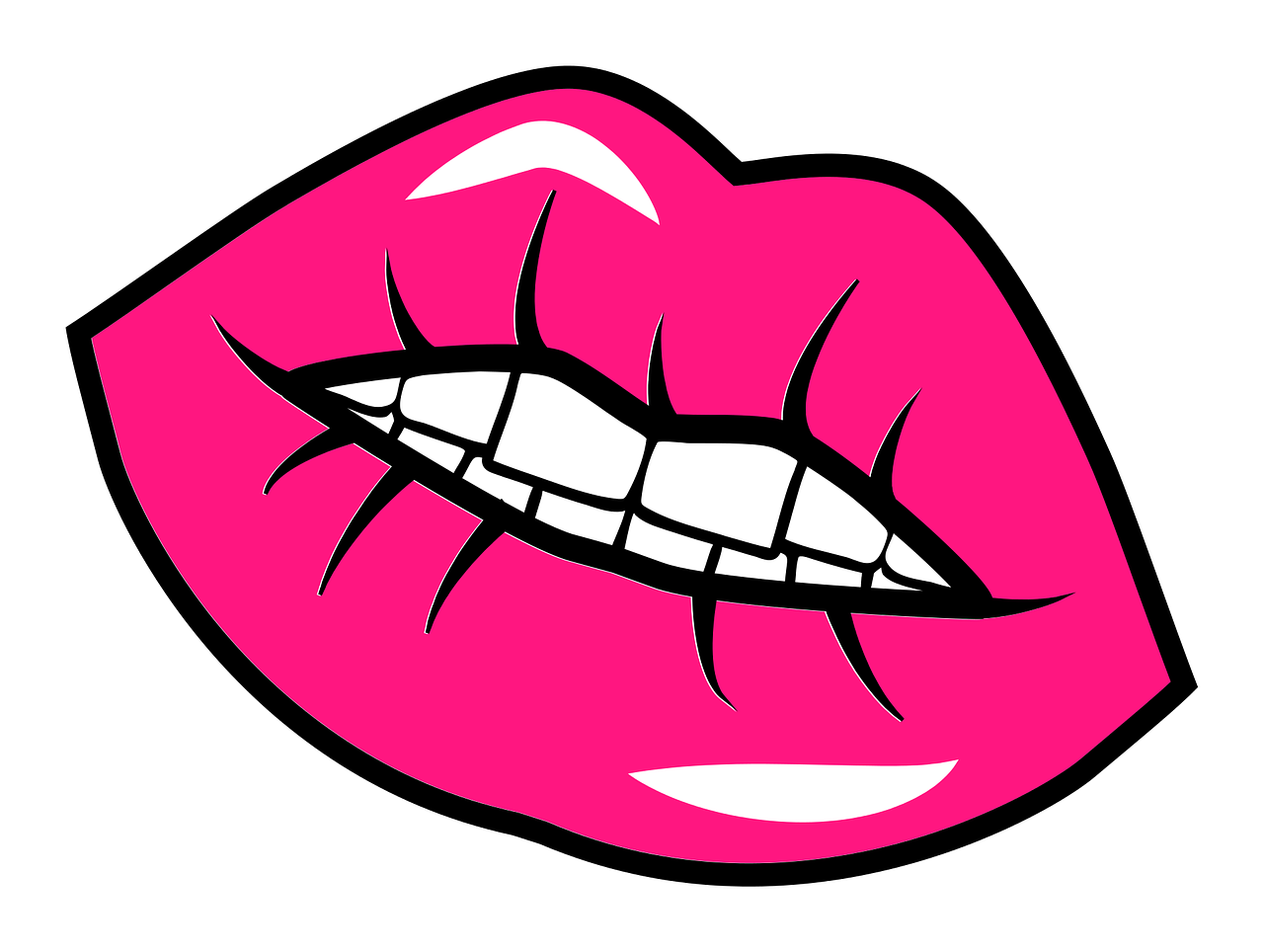lips  pink  plump free photo