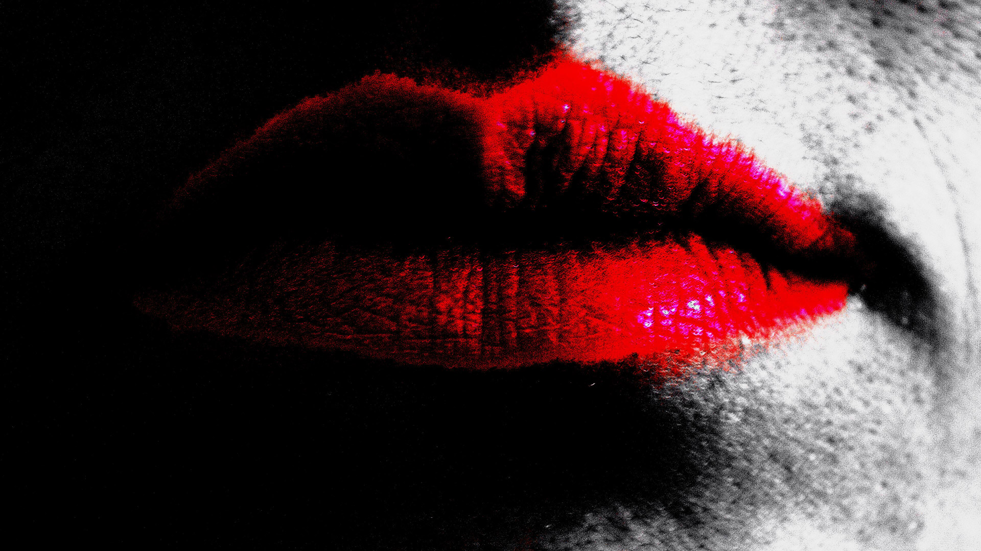 lips kiss lighting free photo