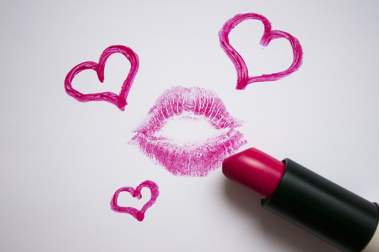 lipstick lips imprint free photo