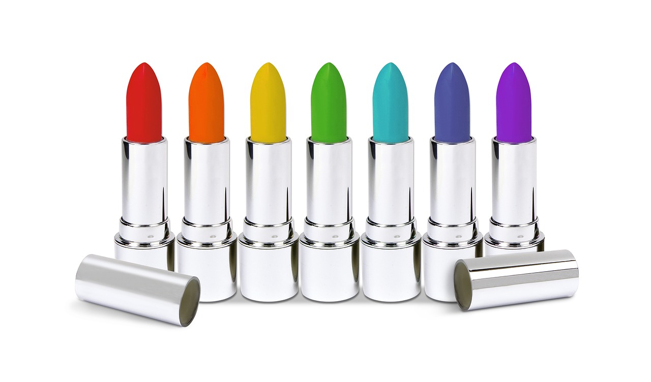 lipstick cosmetics colors rainbow free photo