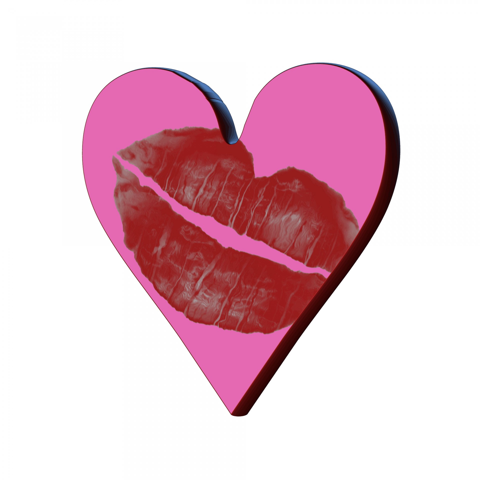 heart 3d lipstick free photo