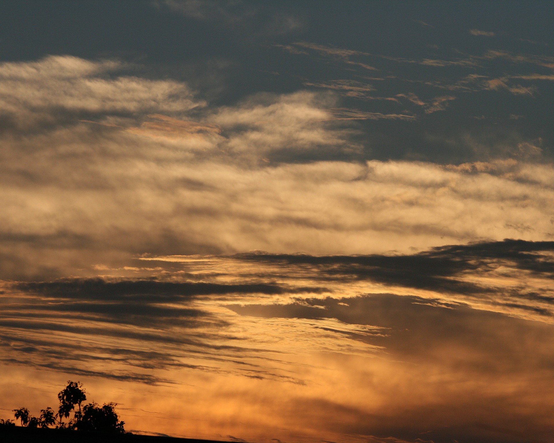 sky sunset clouds free photo