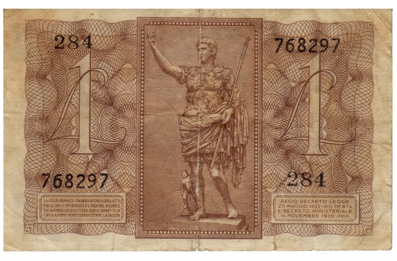 lire banknote italy free photo