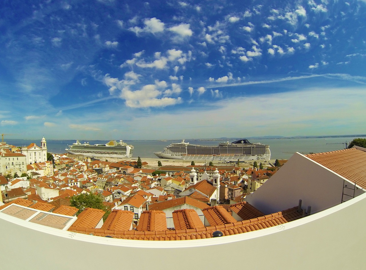 lisbon sea ship free photo