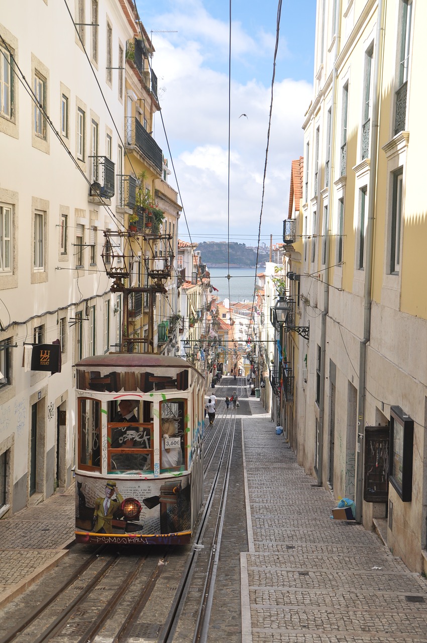 lisbon tram old free photo