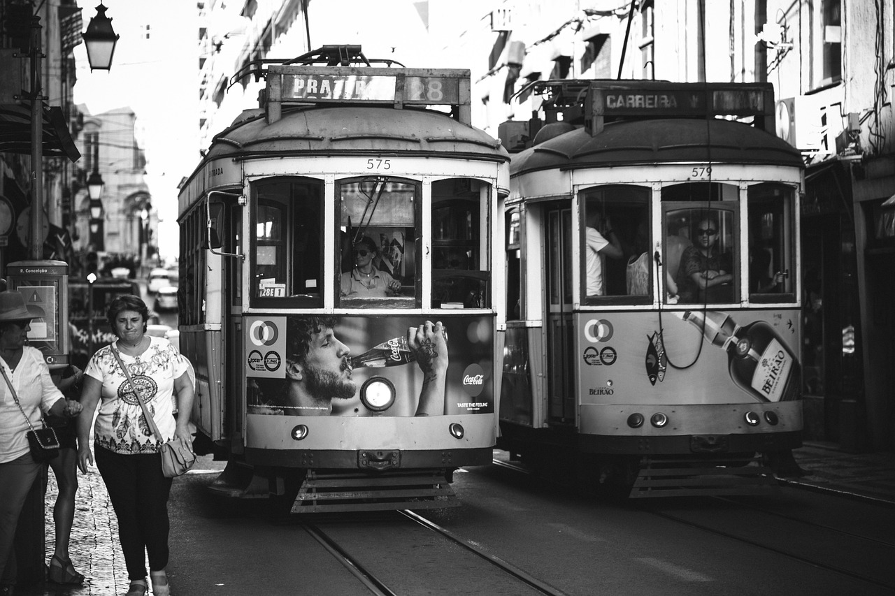 lisbon train portugal free photo