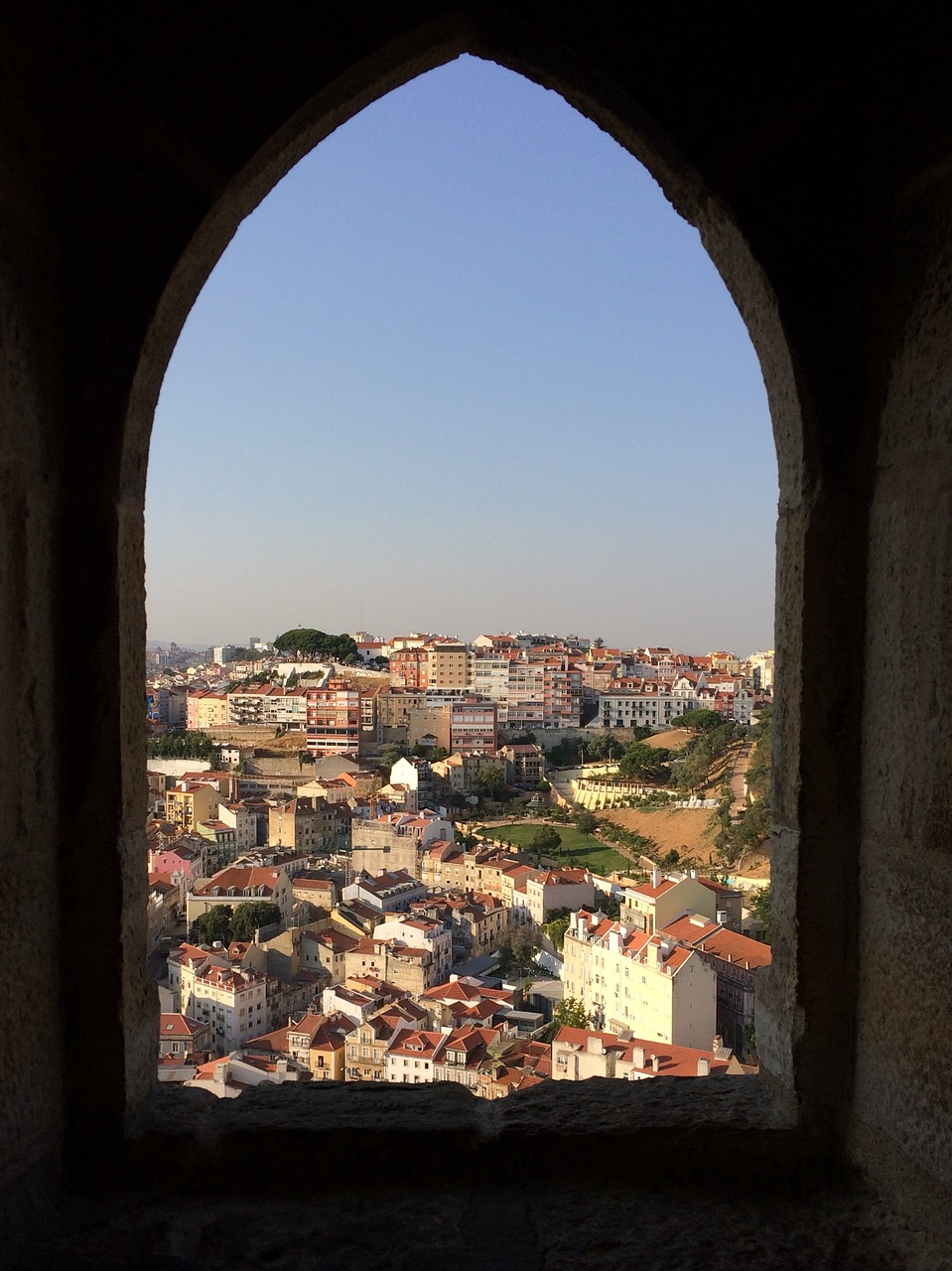 lisbon castle portugal free photo