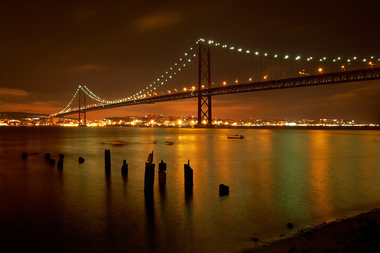 lisbon portugal bridge free photo