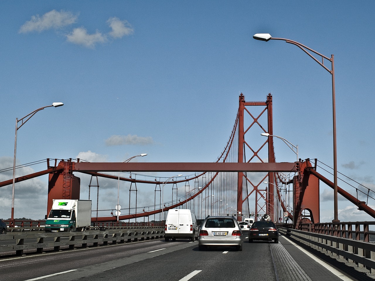 lisbon portugal bridge free photo