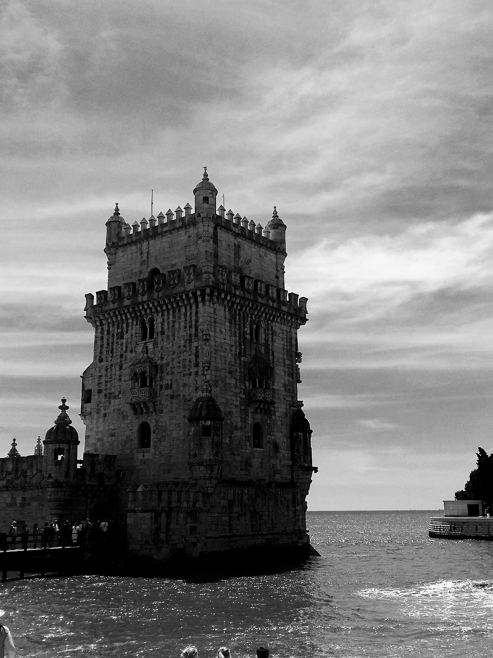 lisbon torre sea free photo