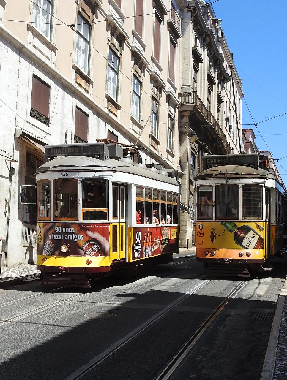 lisbon tram portugal free photo