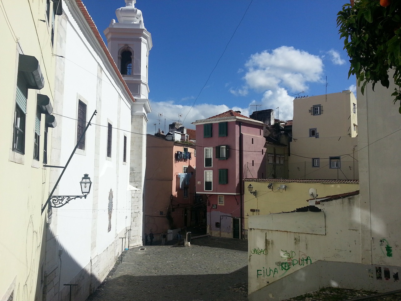 lisbon old town historically free photo