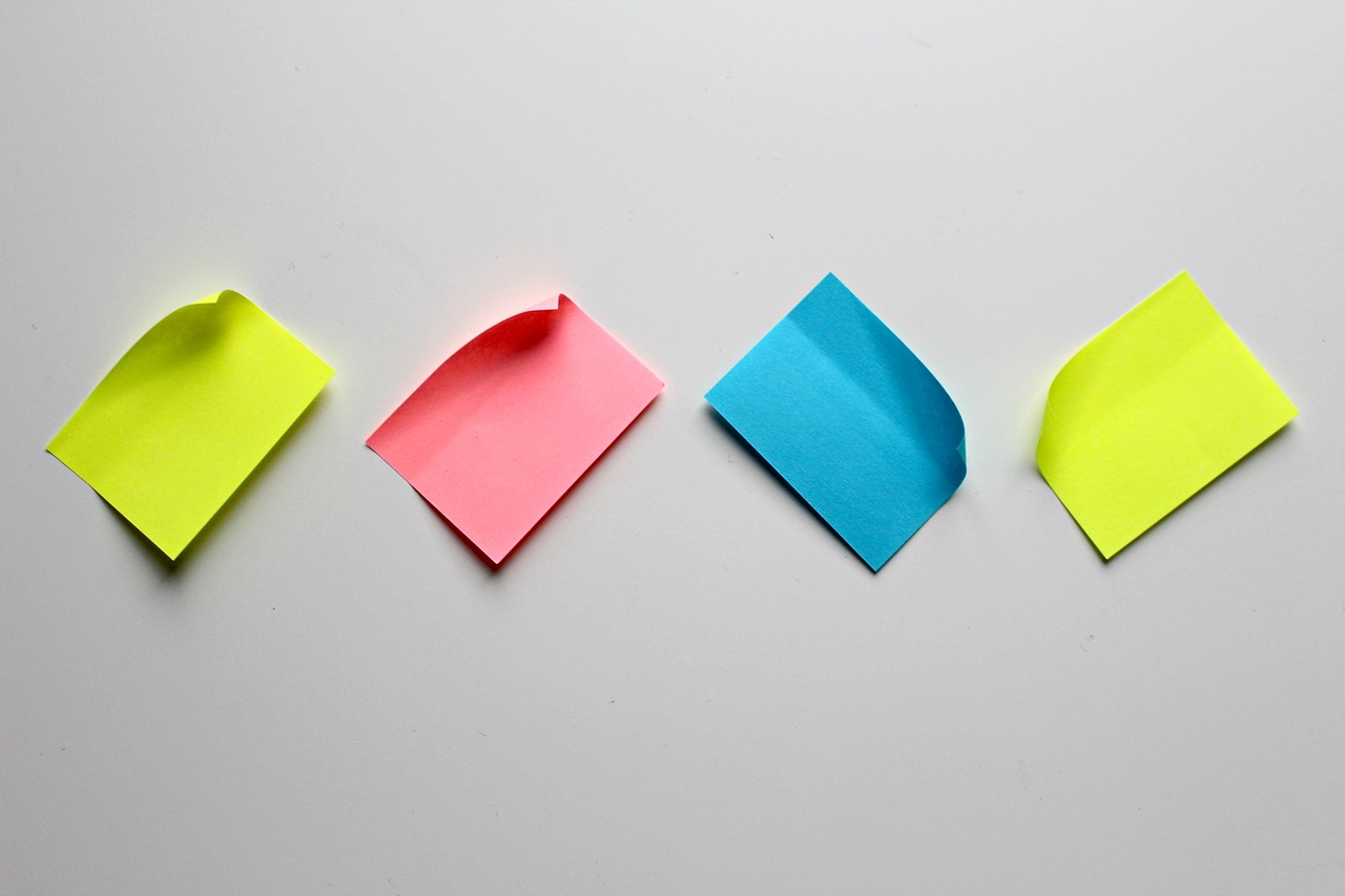 list sticky notes note free photo